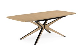 Стол для кухни Roxy 160(220)x90 светлый дуб деревянный