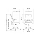 Salem gray / white Компьютерное кресло распродажа
