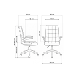 Elga gray / white Компьютерное кресло распродажа