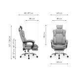 Baron light gray Компьютерное кресло распродажа
