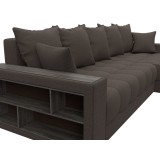 Диван угловой с декором и полкой Лидиа-050 НПБ распродажа