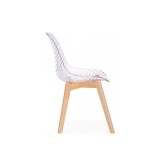 Vart clear / wood Пластиковый стул купить