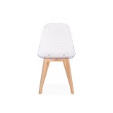 Vart clear / wood Пластиковый стул распродажа