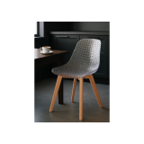 Vart clear / wood Пластиковый стул фото