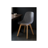 Vart clear / wood Пластиковый стул недорого