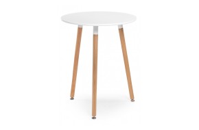 Кухонный стол Lorini 60 white / wood деревянный