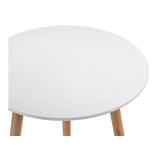 Lorini 60 white / wood Стол деревянный фото
