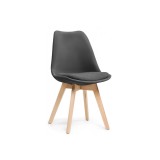 Bonuss dark gray / wood Стул деревянный недорого