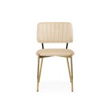 Armond beige / gold Стул на металлокаркасе распродажа