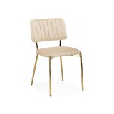 Armond beige / gold Стул на металлокаркасе недорого