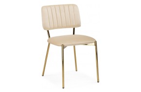 Кресло Armond beige / gold Стул на металлокаркасе