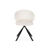 Solomon крутящийся white / black Стул на металлокаркасе распродажа