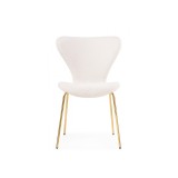 Solo white / gold Стул на металлокаркасе недорого