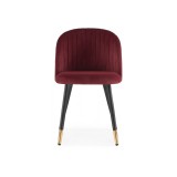 Gabi wine red / black Стул на металлокаркасе купить