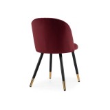 Gabi wine red / black Стул на металлокаркасе распродажа