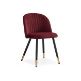 Gabi wine red / black Стул на металлокаркасе недорого