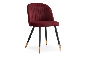 Стул Gabi wine red / black на металлокаркасе
