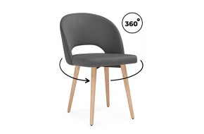 Стул Курбис 360 темно-серый (zd 995) / светлое