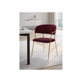 Kamelia 1 wine red / gold Стул на металлокаркасе от производителя