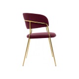 Kamelia 1 wine red / gold Стул на металлокаркасе от производителя