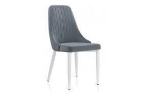 Стул Kora white / gray на металлокаркасе