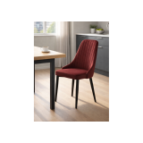 Kora wine red / black Стул на металлокаркасе от производителя