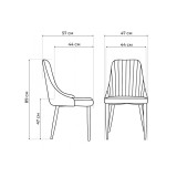 Kora wine red / black Стул на металлокаркасе распродажа