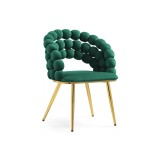 Ball green / gold Стул на металлокаркасе недорого