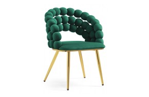 Кресло Ball green / gold Стул на металлокаркасе