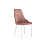 Kora dark pink / white Стул на металлокаркасе недорого