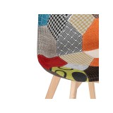Mille fabric multicolor Стул деревянный от производителя