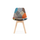 Mille fabric multicolor Стул деревянный фото