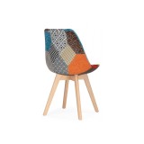 Mille fabric multicolor Стул деревянный купить