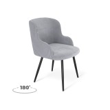 Стул  Sheffilton SHT-ST39-4/S1470-VP стальной серый/вельвет/черн недорого