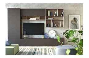 Гостиная Саммит комплектация 5 Ясень анкор тёмный/софт графит/ка