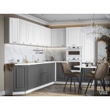 Шкаф торцевой напольный Мария 300х820х540 Графит/ Белый купить