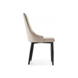 Kora beige / black Стул на металлокаркасе купить