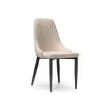 Kora beige / black Стул на металлокаркасе недорого