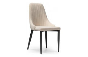 Стул Kora beige / black на металлокаркасе