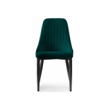 Kora green / black Стул на металлокаркасе фото
