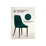 Kora green / black Стул на металлокаркасе недорого