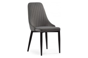Стул Kora dark gray / black на металлокаркасе