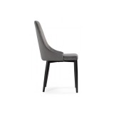 Kora dark gray / black Стул на металлокаркасе фото