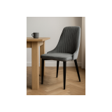 Kora dark gray / black Стул на металлокаркасе недорого