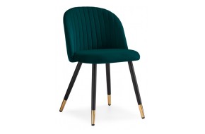 Стул Gabi green / black на металлокаркасе