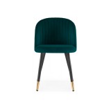 Gabi green / black Стул на металлокаркасе недорого