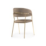 Kamelia cappuccino / gold Стул на металлокаркасе распродажа