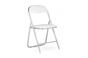 Стул Fold 1 складной white / chrome на металлокаркасе