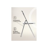 Fold 1 складной white / chrome Стул на металлокаркасе распродажа