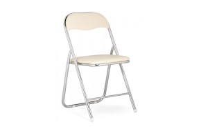 Стул Fold 1 складной beige / chrome на металлокаркасе